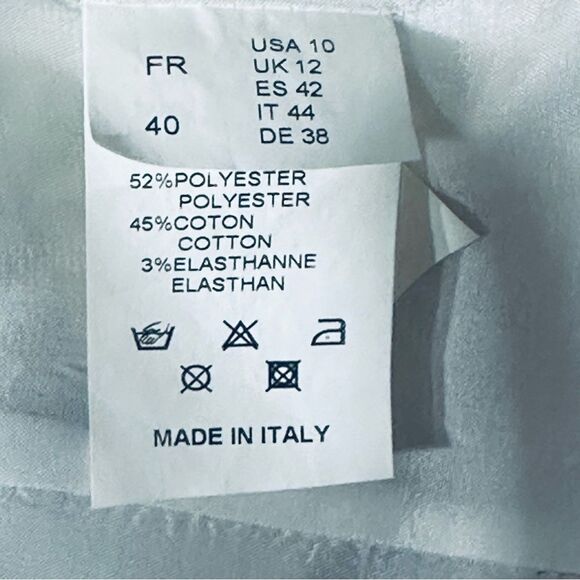 CarlOpik White Pink Green Snap Front Jacket Pop Art Flair  Sz 10 - Picture 9 of 9